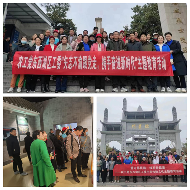 东西湖区工委开展“矢志不渝跟党走，携手奋进新时代”主题教育活动拼图_副本