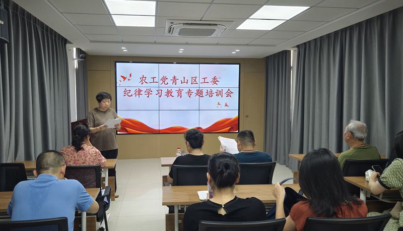 青山区工委开展纪律学习教育专题培训会_副本